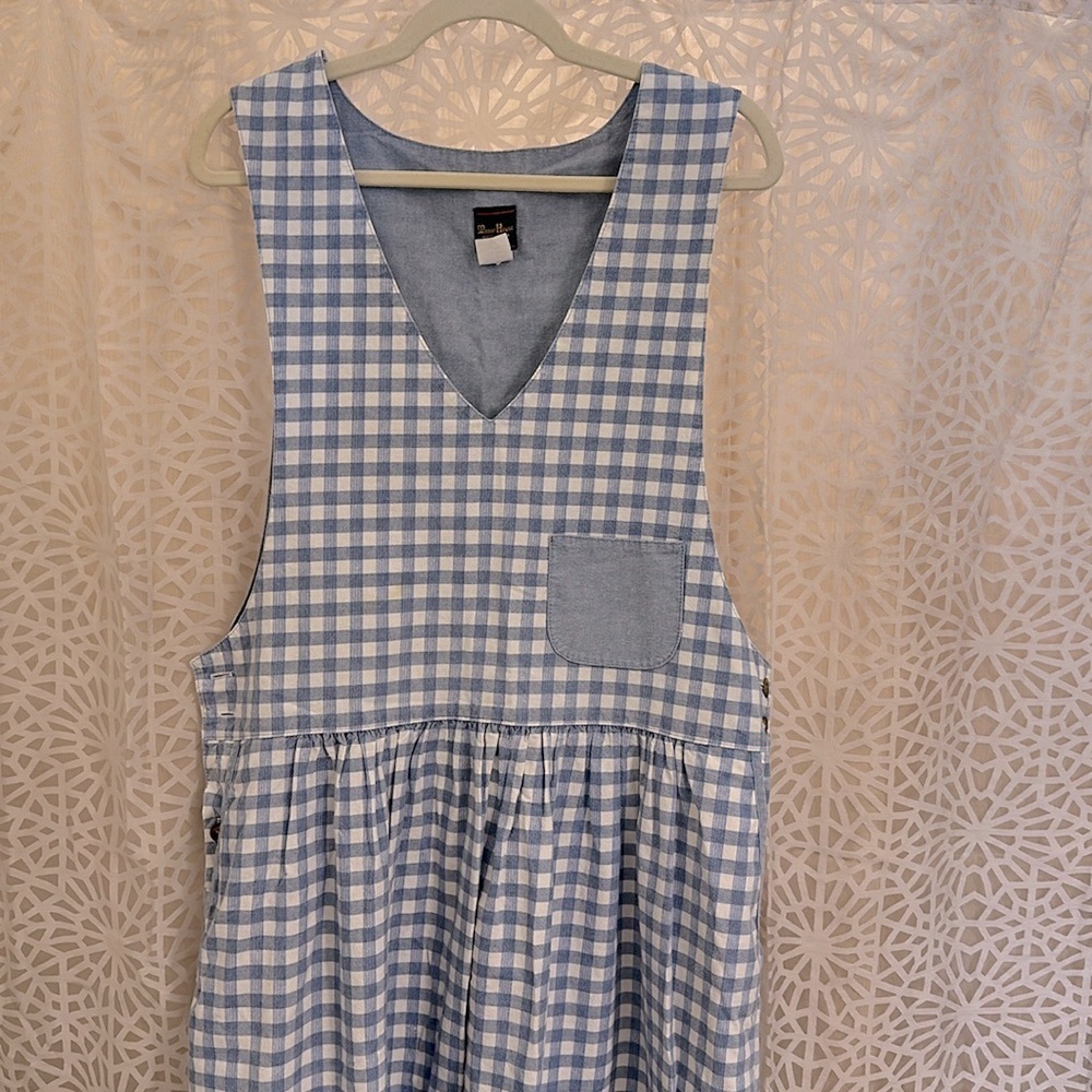 🌸 Vintage Manor House Gingham Dress - Timeless Elegance